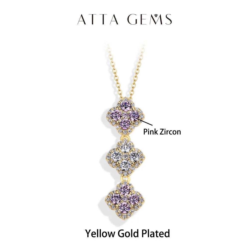 2025 Necklaces for Women Full D Color Moissanite 925 Sterling Silver Pendant Classic Engagement Wedding Fine Jewelry