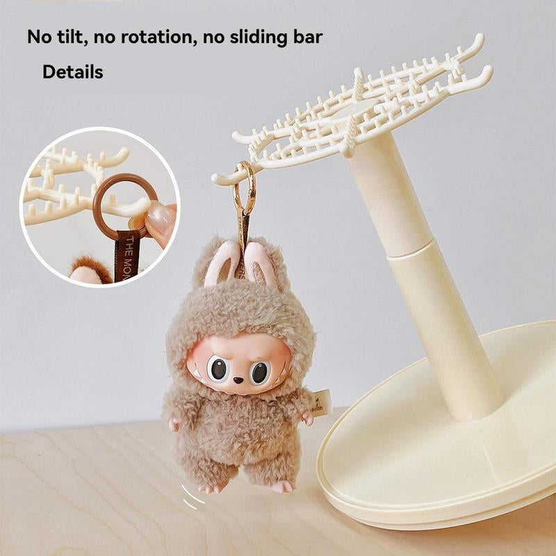 360° Rotatable Acrylic Display Box, 1 Count Large Capacity Display Box with Lid, Home Organizer for Dolls, Jewelry, Pendants, Home Supplies