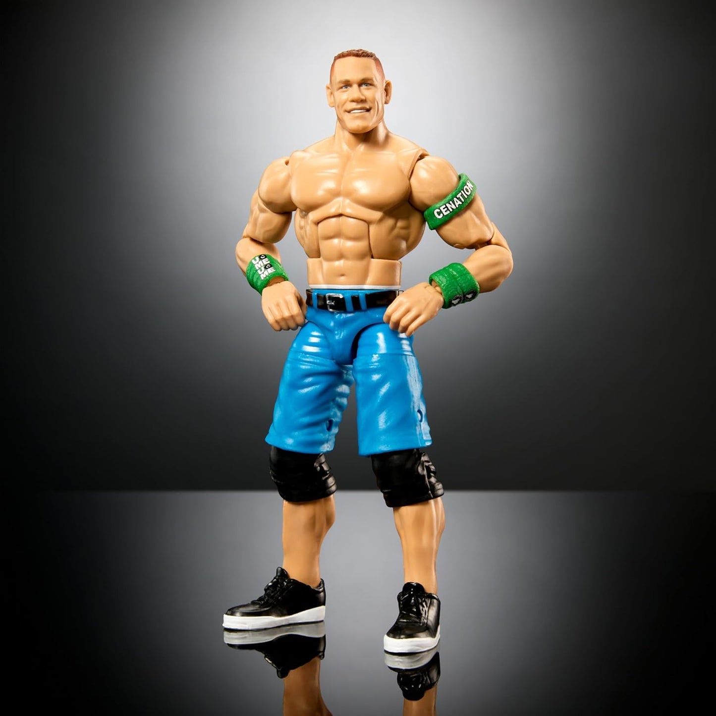WWE Elite Collection Wrestlemania Action Figure Set, John Cena Collectible with Accessory & Nicholas Build-A-Figure Parts