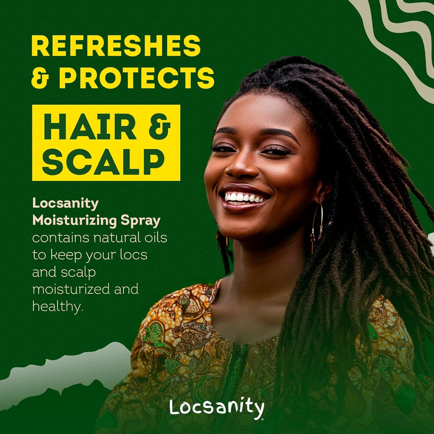 Daily Moisturizing Refreshing Spray for Locs, Dreadlocks - Rose Water and Peppermint Hair Scalp Moisturizer, Dreadlock Spray - Natural Loc Care and Maintenance (8Oz)