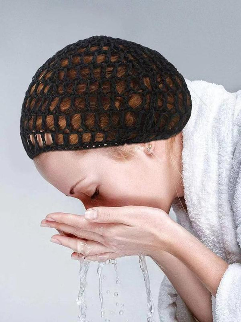 Solid Color Hollow Out Design Net Hats, Casual Elastic Hair Cap for Women, Fashionable Hair Net Accessories for Daily Wear