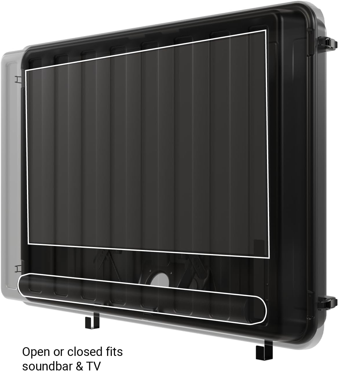 XL Weatherproof 44” Outdoor TV and Soundbar Enclosure