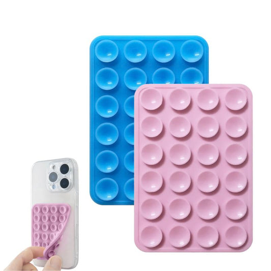 2PCS Silicone Suction Phone Case Mount,Non Slip Suction Cup Phone Mount,Hands-Free Phone Accessories Holder for Selfies and Videos