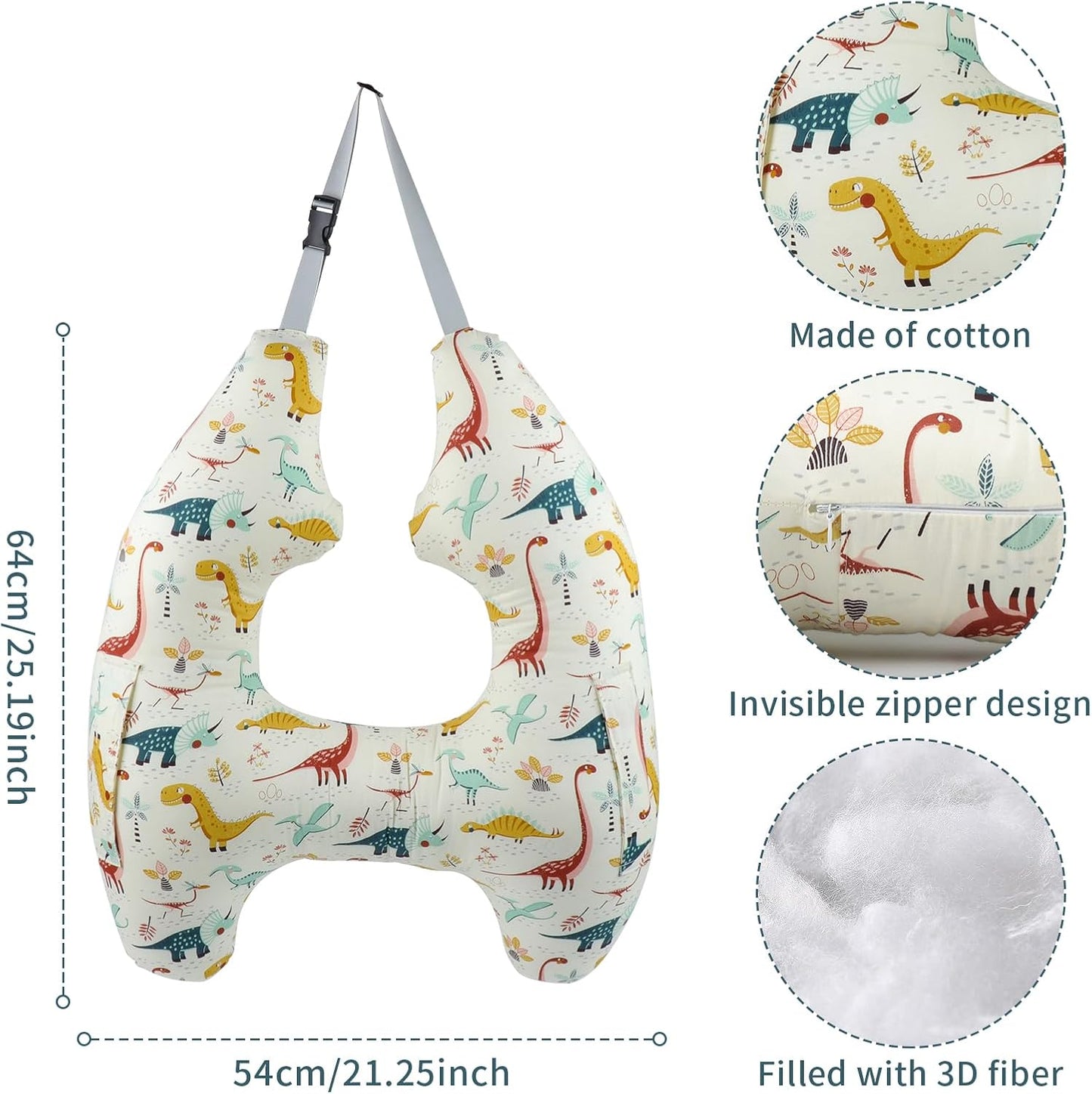 Car Pillow for Kids,H-Shape Travel Pillow for Child Sleeping Neck Shoulder Support Car Seat Pillow a Sleeping Artifact Suitable for Road Trips of Adults and Children Travel Pillow for Kids