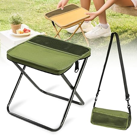 Portable Camping Stool - Folding Seat for Hiking & Fishing