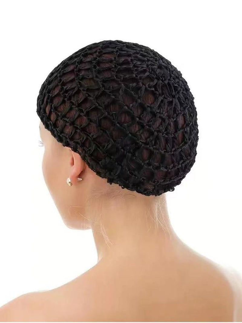 Solid Color Hollow Out Design Net Hats, Casual Elastic Hair Cap for Women, Fashionable Hair Net Accessories for Daily Wear
