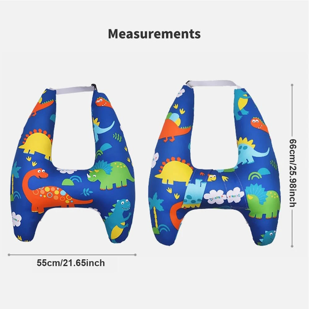 Cartoon Dinosaur Children Car Sleep Headrest Sleeping Pillow Auto H Shape Travel Cushion Travel Car Interior Accessories