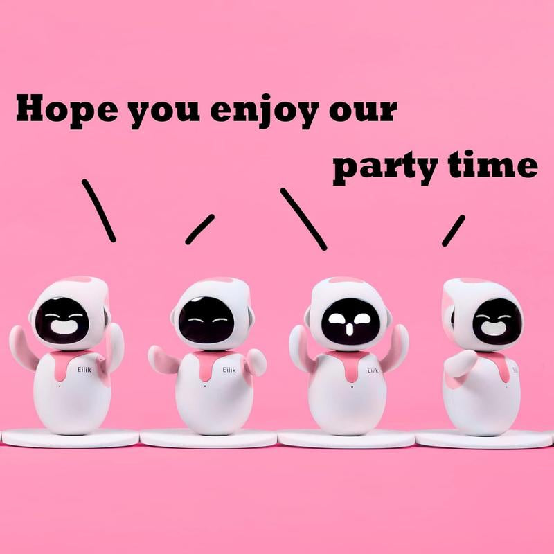 Energize Lab, Cute Robot Eilik Pets Toys with Abundant Emotions, Animations & Mini-Games, Your Perfect Desk Touch Interactive Companion, Holidays & Birthdays Gifts for Girls & Boys