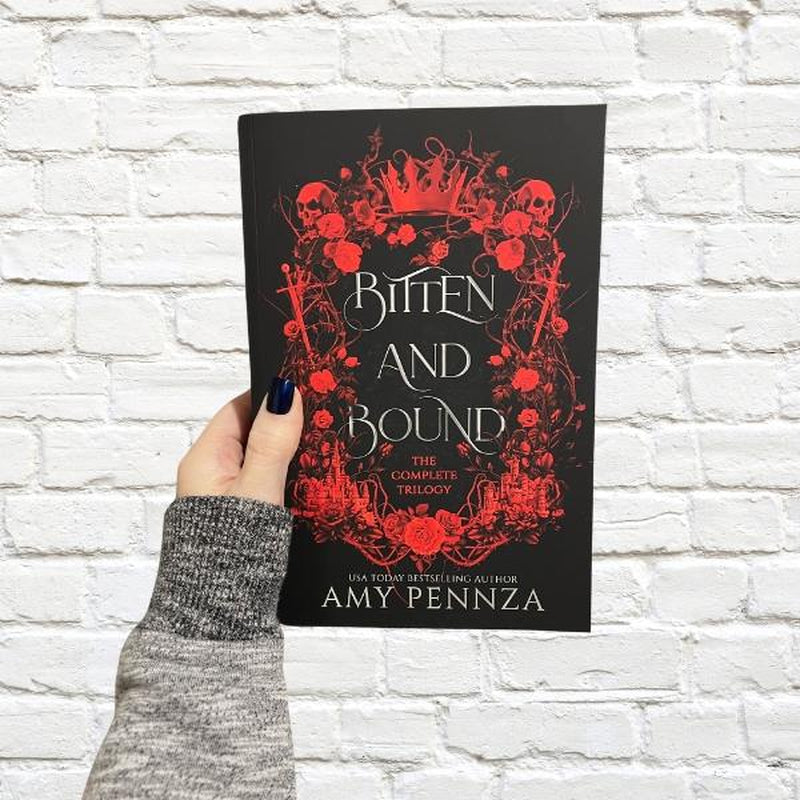 Bitten and Bound the Complete Trilogy Signed Paperback + Character Art - MMF Vampire Romantasy, Includes Given, Stolen, Kept Books
