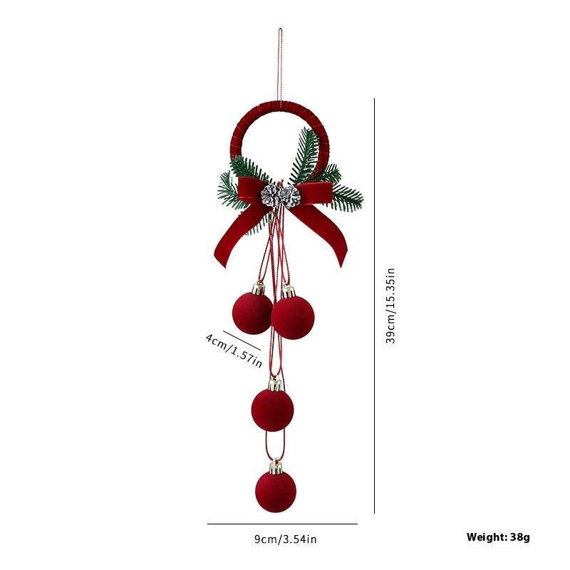 Jingling Bell Decorative Flocking Ornament for Window