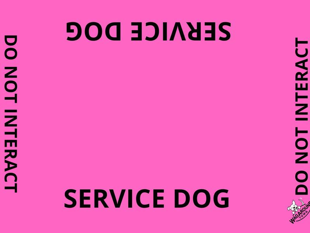Wagaround Dog Travel Mat- Service Dog Travel Mat "DO NOT INTERACT"