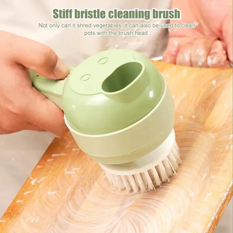 4 in 1 Vegetable Cutter Multifunctional Handheld Electric Wireless Chop Garlic Mash Minced Slice Onion Cutting Cooking Gadget