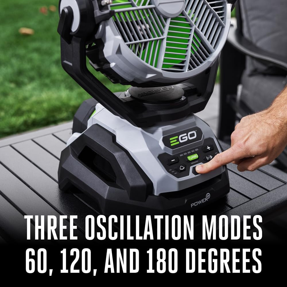 Portable Misting Fan, Compact, Outdoor Electric 10" 6 Speed Fan, Battery and Charger Not Included - FN1000