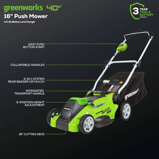 Cheap lawn mower alternative – cordless electric mower in use
