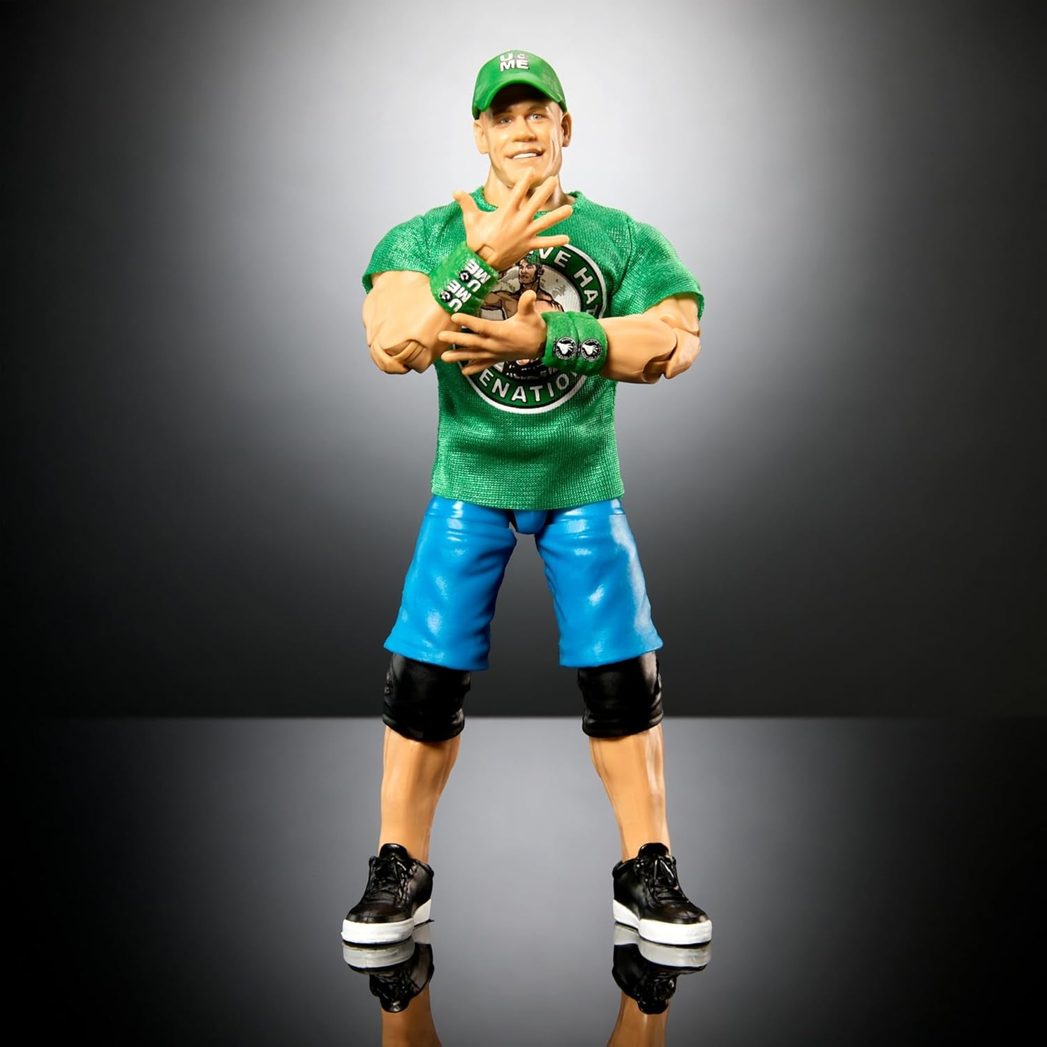 WWE Elite Collection Wrestlemania Action Figure Set, John Cena Collectible with Accessory & Nicholas Build-A-Figure Parts