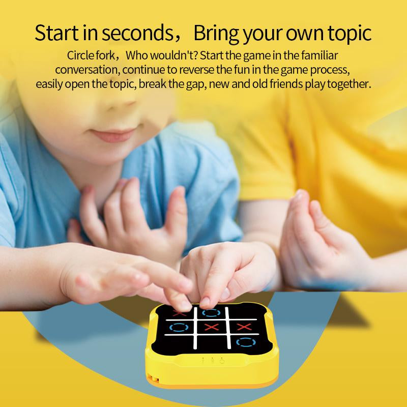 3 in 1 Electronic Tic Tac Toe Game, Handheld Digital Tic Tac Toe Bolt Game with Silent Mode, Portable Educational Toy Gift for Kids & Adults