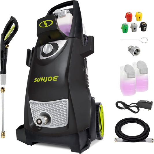 Car washing pressure washer with 2030 PSI power and dual detergent tanks