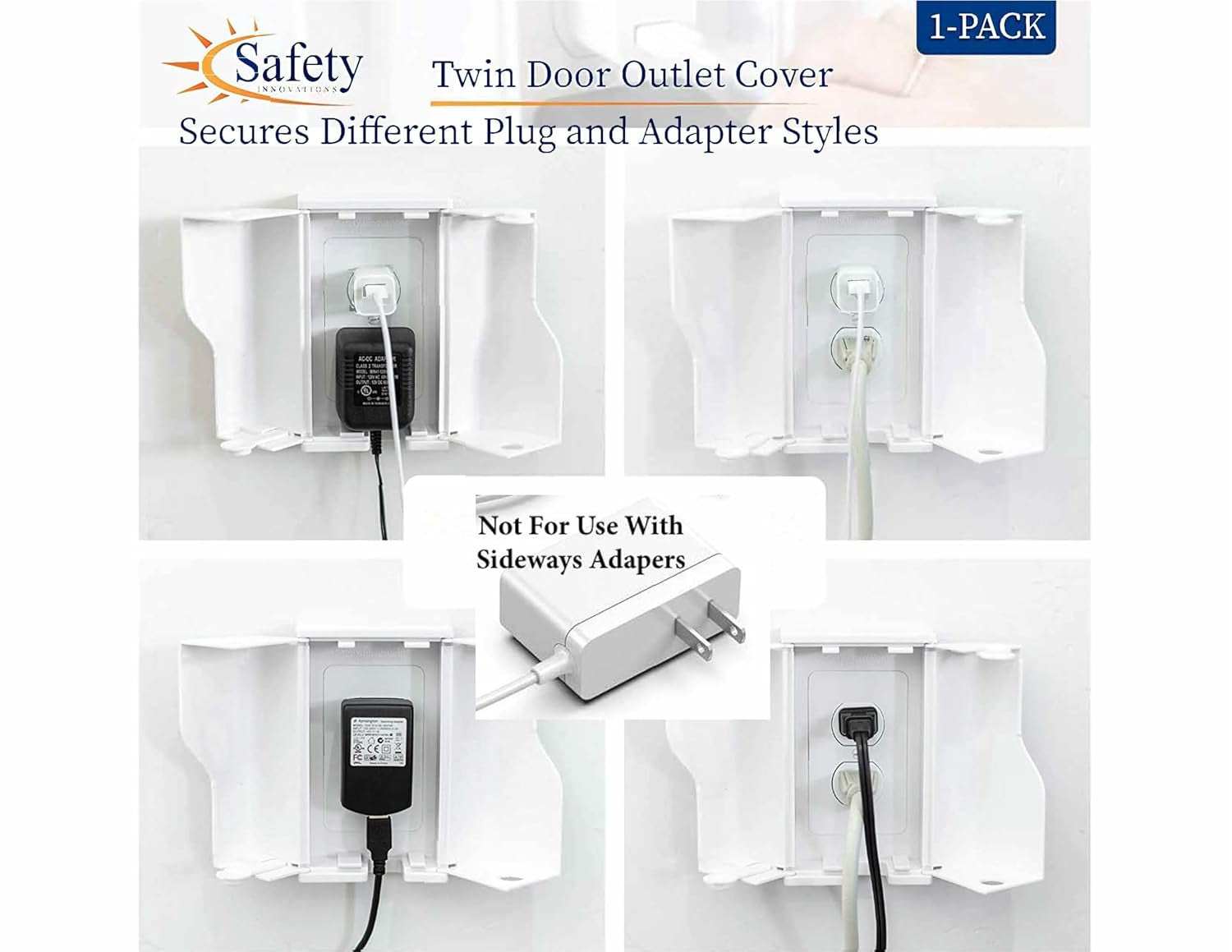 Childproof outlet cover box with double locking system