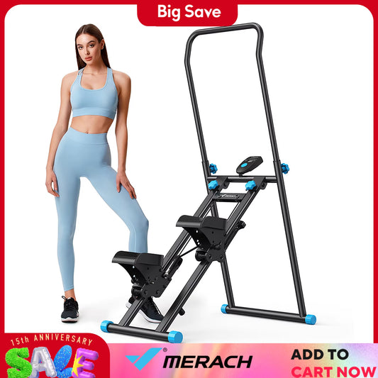 Stair Stepper for Home Gym Exercise New Version Vertical Climber Machine Full-Body Workout Compact Folding Cardio Stepper