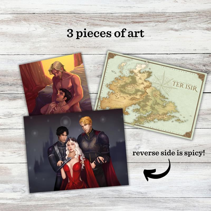 Bitten and Bound the Complete Trilogy Signed Paperback + Character Art - MMF Vampire Romantasy, Includes Given, Stolen, Kept Books