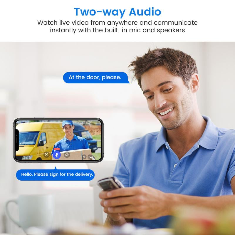 1080P Video Doorbell Camera Wireless with Chime, Smart AI Human Detection, 2-Way Audio, FHD Live View, 2.4G Wifi Only, Night Vision, Cloud Storage, Battery Powered, Wire-Free, Indoor Outdoor Surveillance Cam for Home Security System