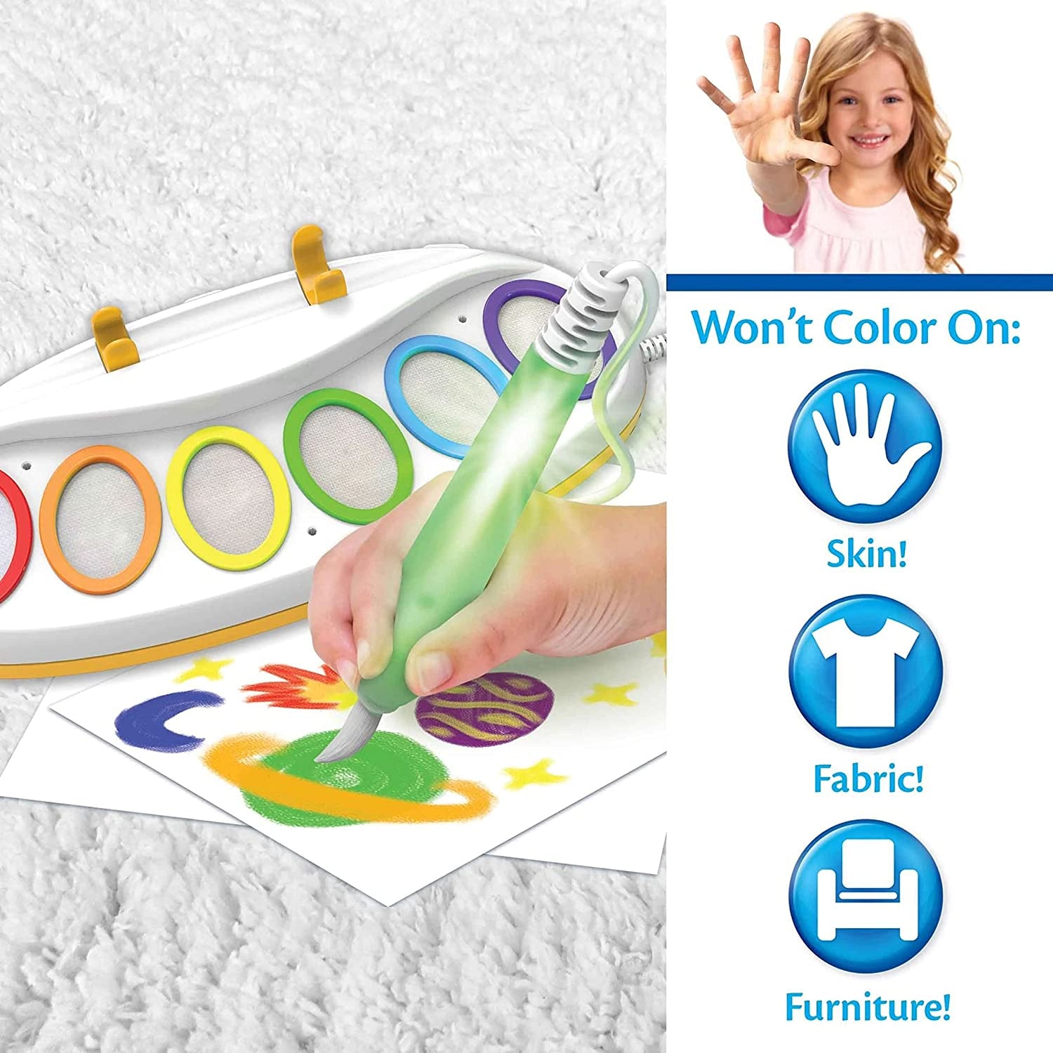 Preschool toy painting kit with non-toxic mess-free paint for kids
