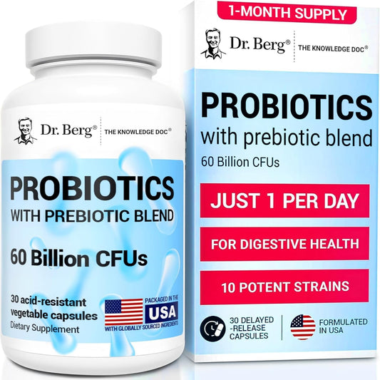 Illustration showing the benefits of probiotics for a healthy gut microbiome