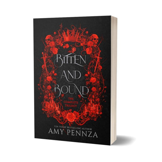 Bitten and Bound the Complete Trilogy Signed Paperback + Character Art - MMF Vampire Romantasy, Includes Given, Stolen, Kept Books