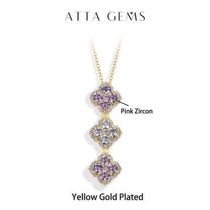 2025 Necklaces for Women Full D Color Moissanite 925 Sterling Silver Pendant Classic Engagement Wedding Fine Jewelry