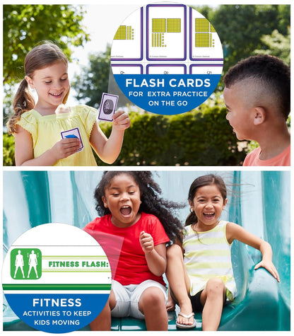 Summer Bridge Activities 1St to 2Nd Grade Workbook, Activity Book with Math, Reading Comprehension, Science, Fitness, Social Studies, Writing Practice, and Flash Cards