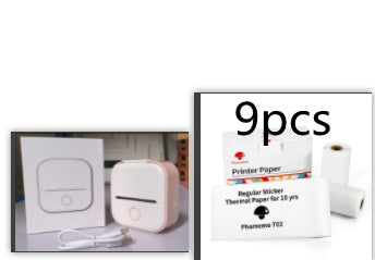 Portable Mini Thermal Label Printer Bluetooth-Compatible Inkless Photo Printer