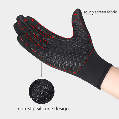 Winter Touch Screen Motorcycle Gloves – Waterproof Fleece Sports Gloves