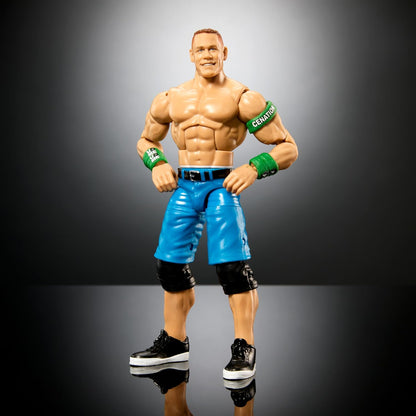 WWE Elite Collection Wrestlemania Action Figure Set, John Cena Collectible with Accessory & Nicholas Build-A-Figure Parts