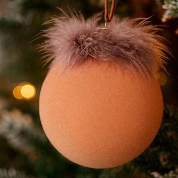 4PCS Glass Christmas Ball Ornaments – Shiny Holiday Hanging Decorations for Xmas Tree