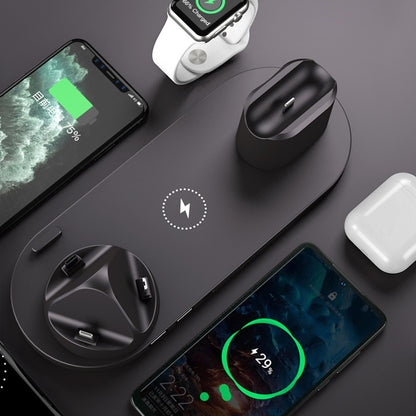 6-in-1 Wireless Charging Station – Fast Charger Dock for iPhone