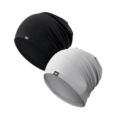 Longlong Breathable Skull Cap Men Do-Rag Lightweight Sweat Wicking Hat Head Wrap under Helmet Liner for Motorcycle Running Bandana Cycling