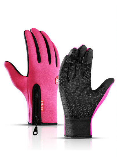 Winter Touch Screen Motorcycle Gloves – Waterproof Fleece Sports Gloves