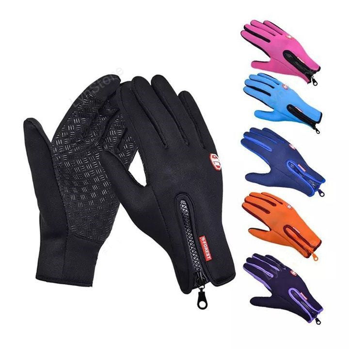 Winter Touch Screen Motorcycle Gloves – Waterproof Fleece Sports Gloves