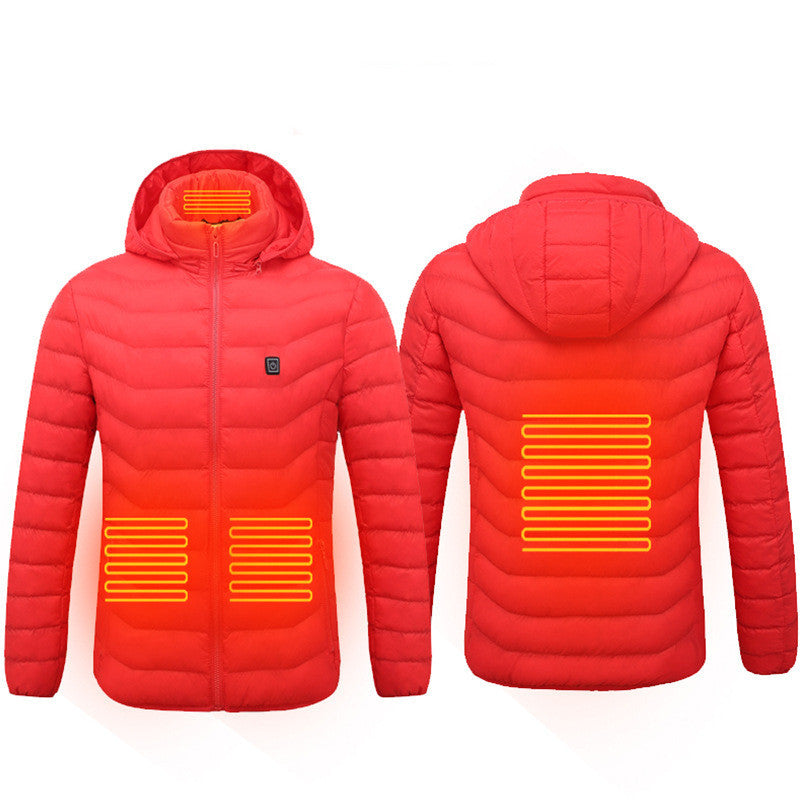 Winter Heated USB Jacket – Electric Cotton Thermal Coat for Men