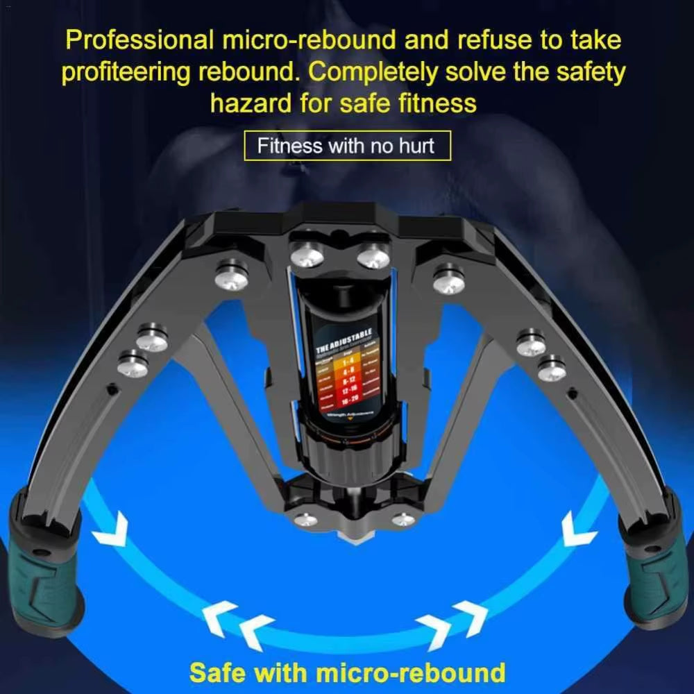 Red Adjustable 22-440Lbs Twister Arm Exerciser,Hydraulic Power, Home Chest Expander, Shoulder Muscle Training Fitness Equipment