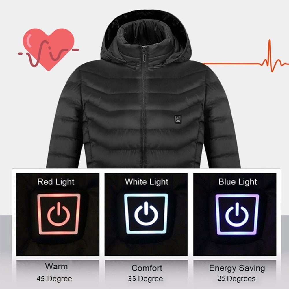 Winter Heated USB Jacket – Electric Cotton Thermal Coat for Men