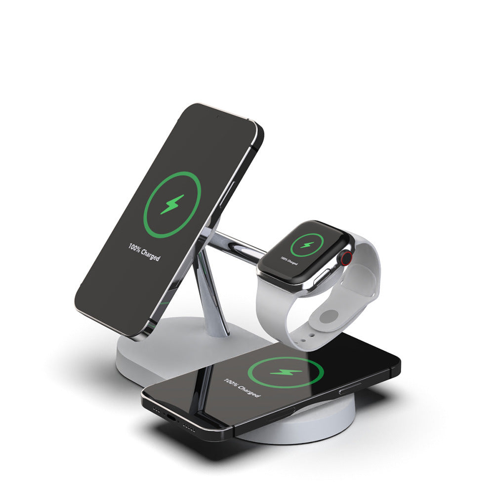 5-in-1 Magnetic Wireless Charger Stand 15W Fast Charging Holder