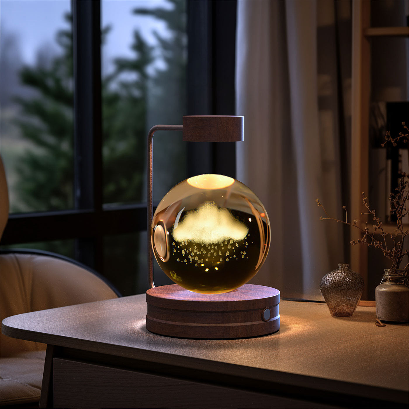 Cosmic Dinosaur Crystal Night Light – USB Bedside Lamp Gift