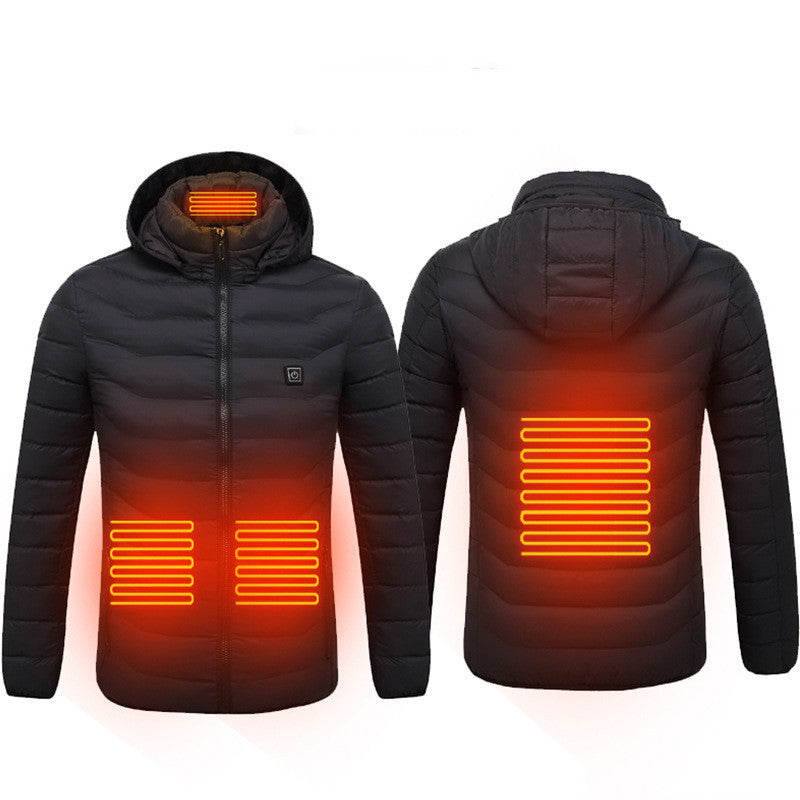 Winter Heated USB Jacket – Electric Cotton Thermal Coat for Men