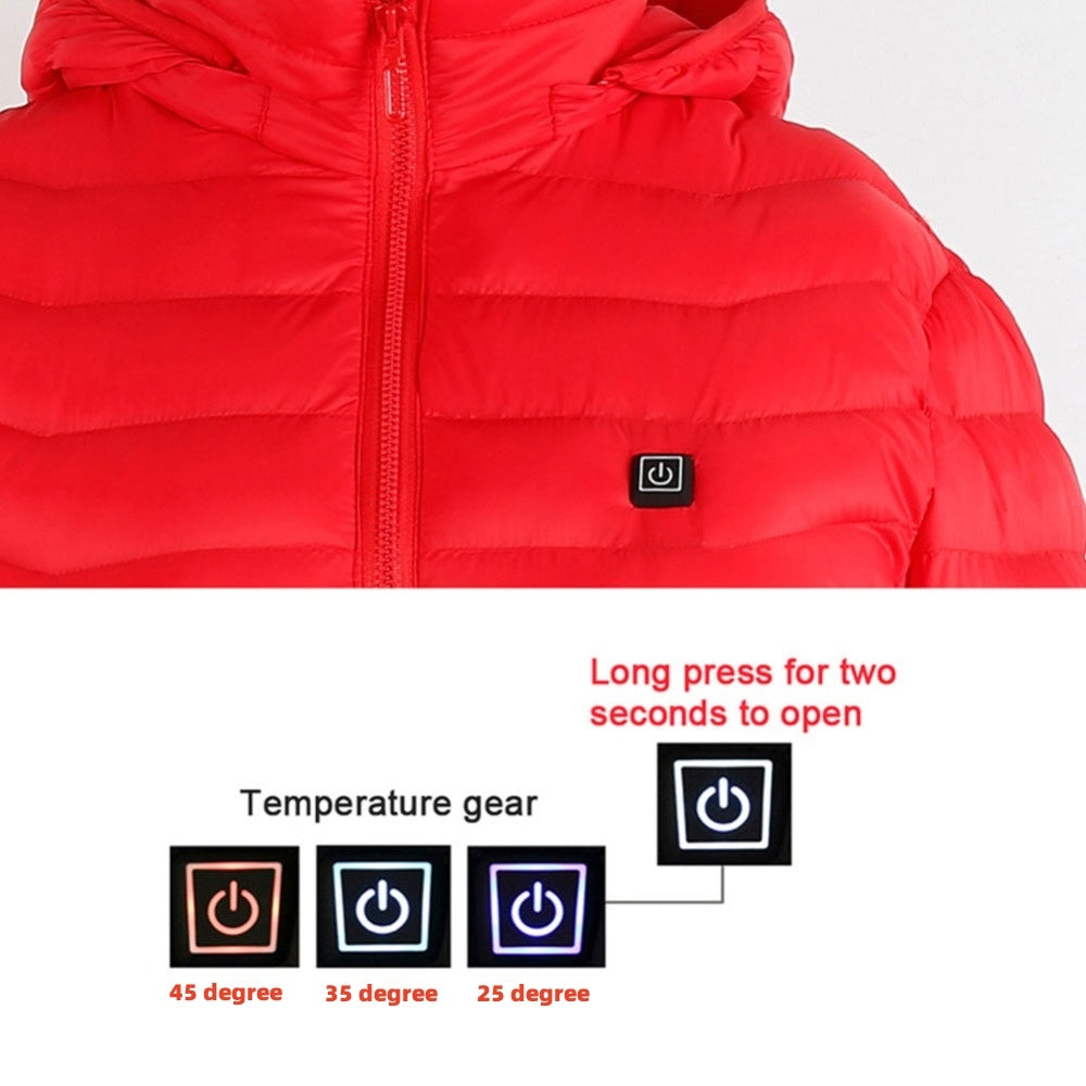 Winter Heated USB Jacket – Electric Cotton Thermal Coat for Men