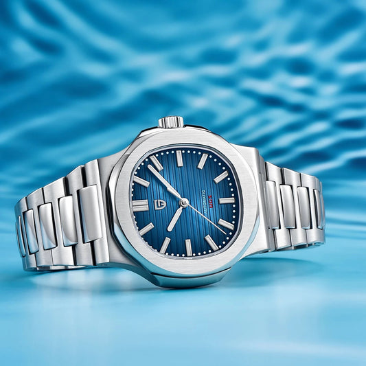 Men’s Automatic Mechanical Barrel Watch Waterproof Steel