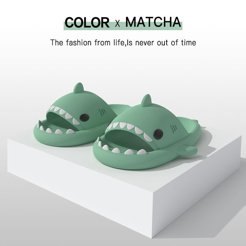 Adult’s Funny Shark Cartoon Slippers – Indoor & Outdoor