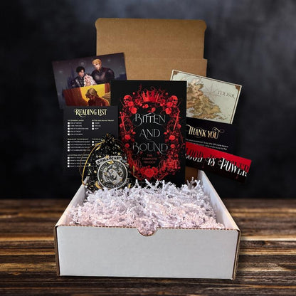 Bitten and Bound the Complete Trilogy Signed Paperback + Character Art - MMF Vampire Romantasy, Includes Given, Stolen, Kept Books
