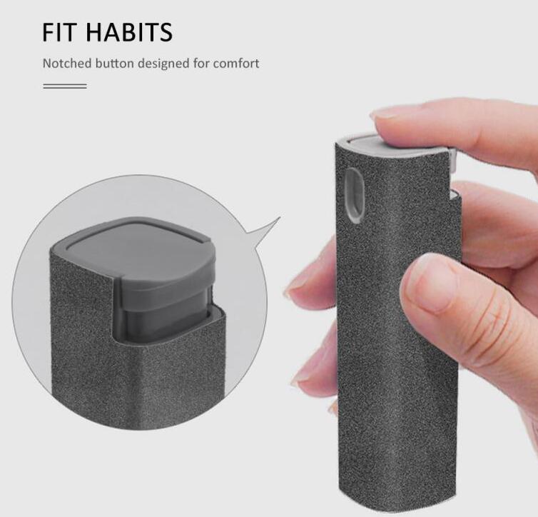 2-in-1 Phone & Computer Screen Cleaner Kit with Microfiber Cloth