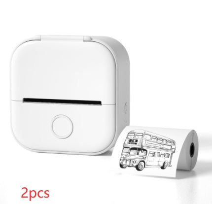 Portable Mini Thermal Label Printer Bluetooth-Compatible Inkless Photo Printer